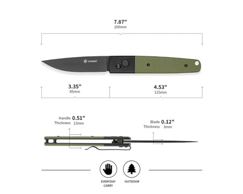 Ніж Ganzo G721B-GR