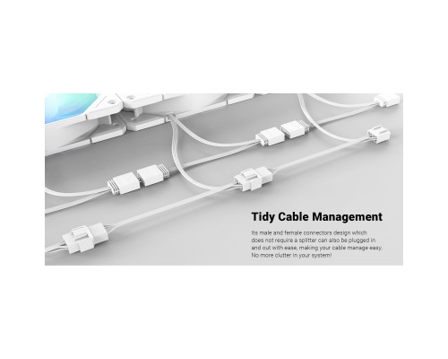 Кулер до корпусу ID-Cooling TF-12025-PRO ARGB TRIO WHITE