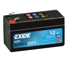 Акумулятор автомобільний EXIDE START-STOP AGM 1,2Ah (+/-) (18CCA) (EK013)