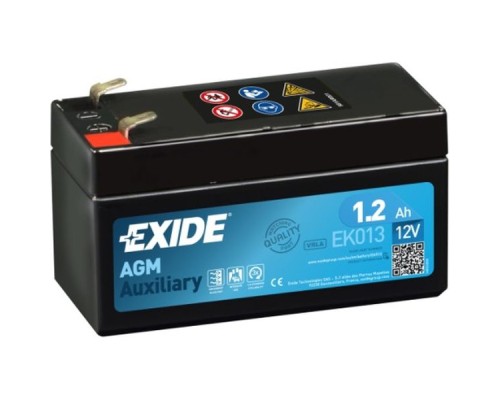 Акумулятор автомобільний EXIDE START-STOP AGM 1,2Ah (+/-) (18CCA) (EK013)