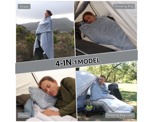 Спальний мішок Naturehike CNK2300SD022, світло-сірий (6976507667333)