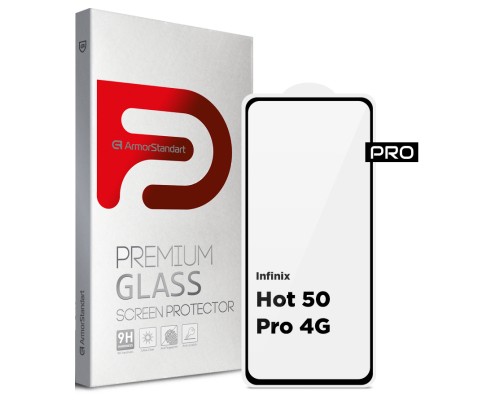 Скло захисне Armorstandart Pro Infinix Hot 50 Pro 4G Black (ARM80935)