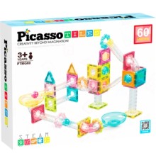Конструктор Picasso магнітний Tiles Mini Diamond Marble Run Track Set 60 деталей (817338028299)