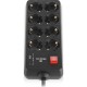 Мережевий фільтр живлення REAL-EL RS-PROTECT 805 3m, black (EL122300043)