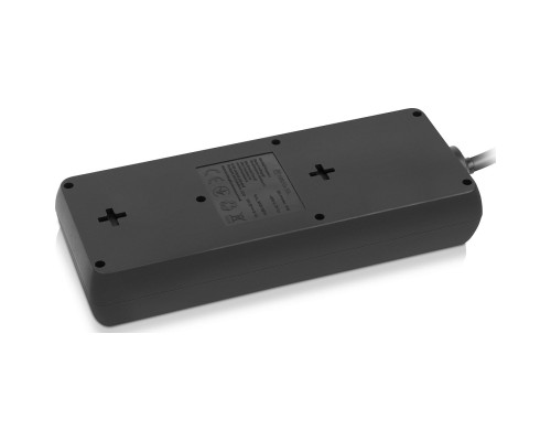 Мережевий фільтр живлення REAL-EL RS-PROTECT 805 3m, black (EL122300043)
