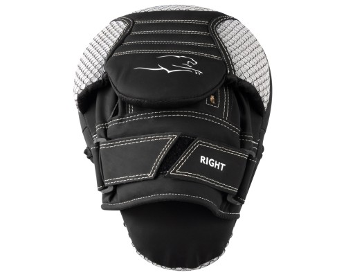 Лапи боксерські PowerPlay 3044 Pro Carbon Ultra Series Чорно-Білі (PP_3044_Bl/White)