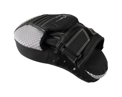 Лапи боксерські PowerPlay 3044 Pro Carbon Ultra Series Чорно-Білі (PP_3044_Bl/White)