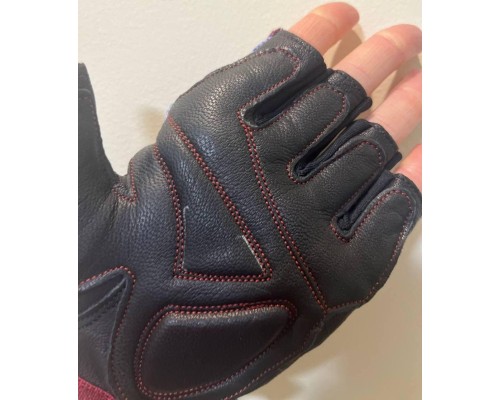 Рукавички для фітнесу MadMax MFG-911 Nine-eleven Black/perpito L (MFG-911-PEP_L)