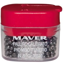 Грузило Maver набір Pallini Supercalibrati Teneri 2/0 (0.394g) (1300.36.08)