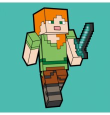 Картина по номерам Santi Майнкрафт Алекс 25*25см полотно кольорове (955025)