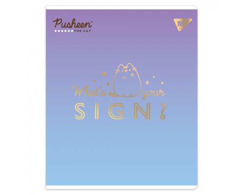 Зошит Yes Goldstar Pusheen А5 24 аркушів клітинка (767538)