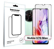Скло захисне BeCover Nubia V70 Max Black (713456)