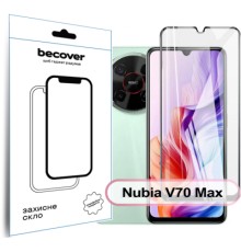 Скло захисне BeCover Nubia V70 Max Black (713456)