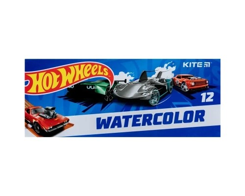 Акварельні фарби Kite Hot Wheels 12 кольорів (HW23-041)