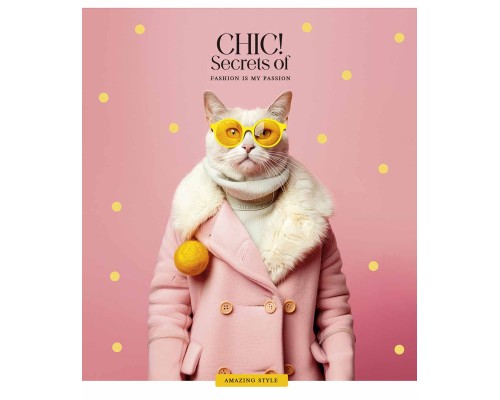 Зошит Школярик Fashion chic 36 аркушів клітинка (036-3458K)