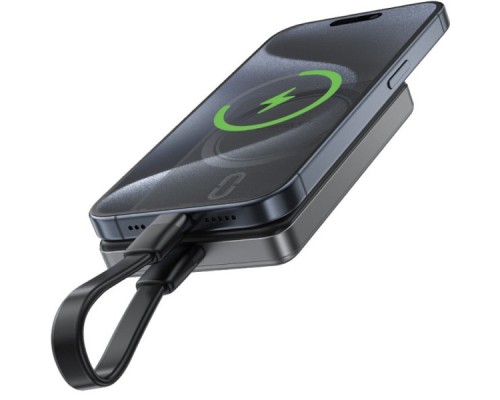 Батарея універсальна Acefast Magnetic Wireless 10000mAh 20W PD, QC/3.0, QI 15W, M12 Black (6974316283393)