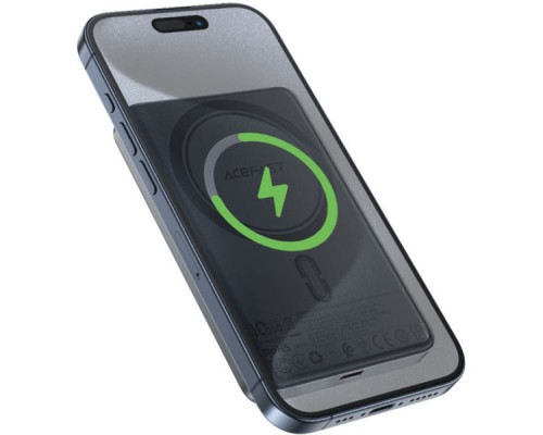 Батарея універсальна Acefast Magnetic Wireless 10000mAh 20W PD, QC/3.0, QI 15W, M12 Black (6974316283393)