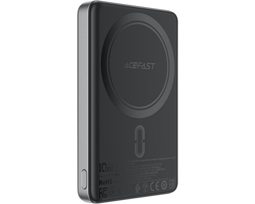 Батарея універсальна Acefast Magnetic Wireless 10000mAh 20W PD, QC/3.0, QI 15W, M12 Black (6974316283393)
