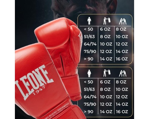 Боксерські рукавички Leone GN111 The Greatest Red 10 унцій (GN111_Red_10oz)