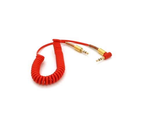 Кабель мультимедійний 3.5mm M to 3.5mm M 1.5m 90° corner red Voltronic (YT-AUXSGJ(M)/(M)-1.5-R)