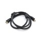 Кабель мультимедійний HDMI M to HDMI M 1.0m V1.4 4K black Ritar (HDMI(M)/(M)V1.4-1m-348P)