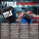 Боксерські рукавички Title Boxing Dynamic Strike Black/Blue 14 oz (XDBG 14 BK/BL)