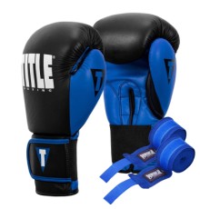 Боксерські рукавички Title Boxing Dynamic Strike Black/Blue 14 oz (XDBG 14 BK/BL)