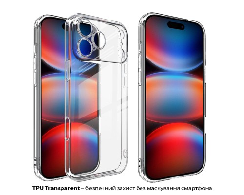 Чохол до мобільного телефона BeCover Apple iPhone 17 Pro Max Transparent (713763)