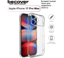 Чохол до мобільного телефона BeCover Apple iPhone 17 Pro Max Transparent (713763)
