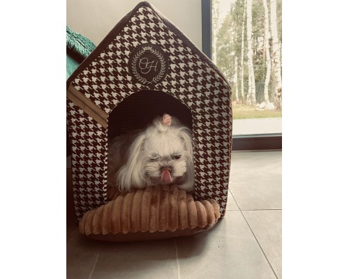 Будиночок для тварин Chloe's Home Positano M коричневий (CLH4593)