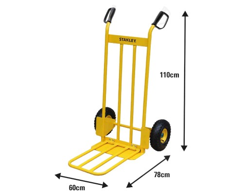 Візок вантажний Stanley до 200 кг, розмір платформи 42х15,5 см, вага 11,6 (SXWT-HT535)