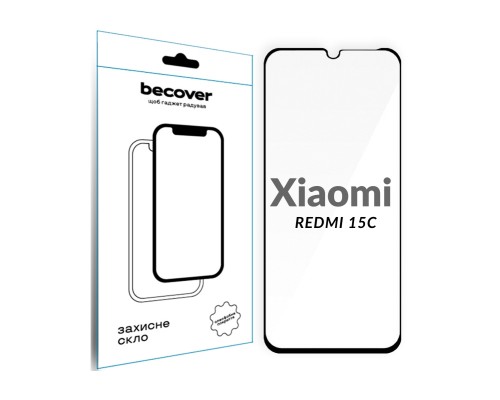 Скло захисне BeCover Xiaomi Redmi 15C 4G/5G Black (713907)
