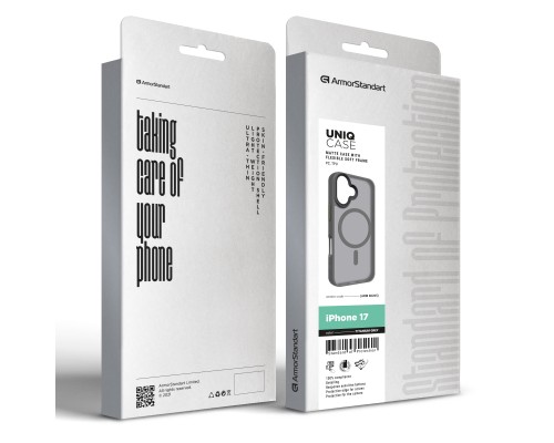 Чохол до мобільного телефона Armorstandart Uniq MagCase Apple iPhone 17 Titanium Grey (ARM86265)