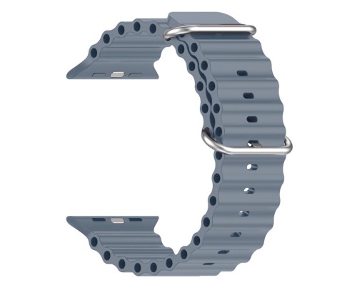 Ремінець до смарт-годинника Armorstandart Ocean Band для Apple Watch 49/46/45/44/42 (Series 1-3) Stone Lotus Blue (ARM74247)