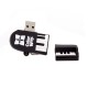 USB флеш накопичувач ColorWay Piano 32 GB 3.0 Black (CW-USBPO32)