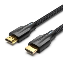 Кабель мультимедійний Cotton Braided 8K HDMI Cable 3M Black VENTION (AAUBI)