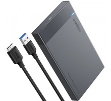 Кишеня зовнішня UGREEN USB 3.0 to M.2 SATA SSD US221 black (30848)