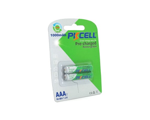 Акумулятор AAA R03 1000mAh 1.2V NiMH Already Charged, 2шт/бл PkCell (PC/AAA1000-2BA)