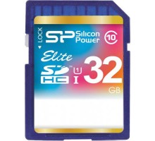 Карта пам'яті Silicon Power 32Gb SDHC class 10 (SP032GBSDHAU1V10)