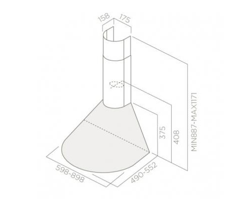 Витяжка кухонна Elica TONDA IX F/60