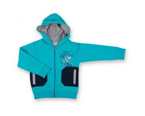 Спортивний костюм дитячий Breeze бірюзовий з собачкою (7879-92B-blue)