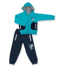Спортивний костюм дитячий Breeze бірюзовий з собачкою (7879-92B-blue)