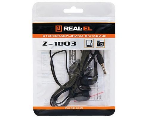 Навушники REAL-EL Z-1003 Black