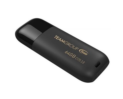USB флеш накопичувач Team 64GB C175 Pearl Black USB 3.1 (TC175364GB01) 