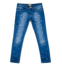 Штани дитячі Breeze з перлинками (20126-128G-blue)