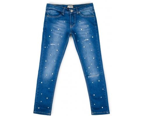 Штани дитячі Breeze з перлинками (20126-128G-blue)