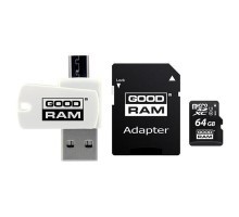 Карта пам'яті Goodram 64GB microSDXC class 10 UHS-I (M1A4-0640R12) 