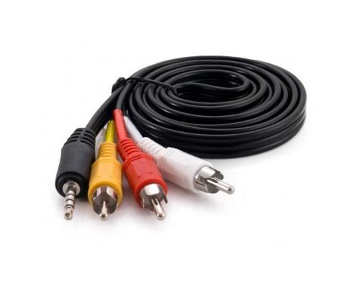 Кабель мультимедійний Jack 3.5mm male to 3RCA 1.5m Extradigital (KBV1731) Кабель мультимедійний Jack 3.5mm male to 3RCA 1.5m Extradigital (KBV1731)