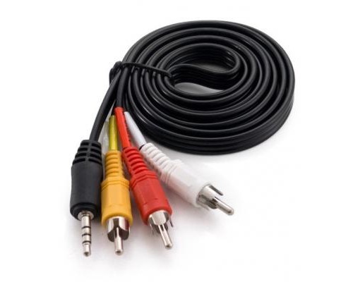 Кабель мультимедійний Jack 3.5mm male to 3RCA 1.5m Extradigital (KBV1731) Кабель мультимедійний Jack 3.5mm male to 3RCA 1.5m Extradigital (KBV1731)