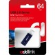 USB флеш накопичувач AddLink 64GB U12 Dark Blue USB 2.0 (ad64GBU12D2) 